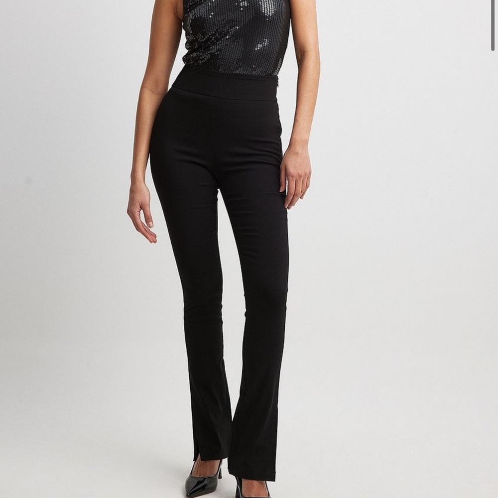 Slim-fit Super Stretch Slit Pants - Picture 3 of 6